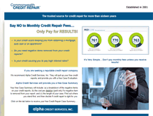 Tablet Screenshot of creditcaptain.com